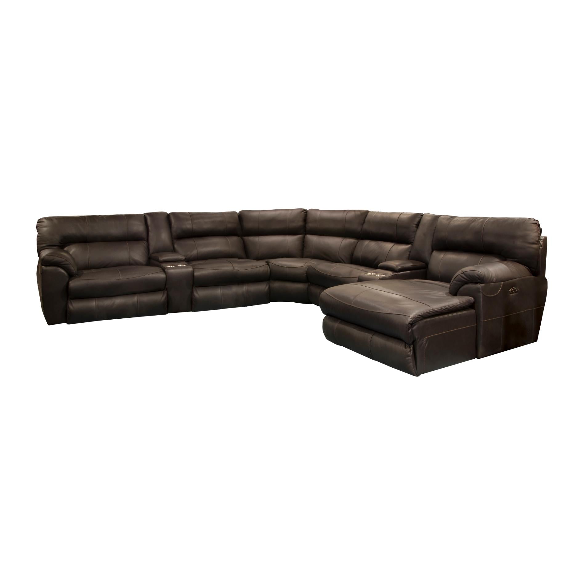 Maldini Power Headrest Power Reclining Sectional (Include deep massage and heat)