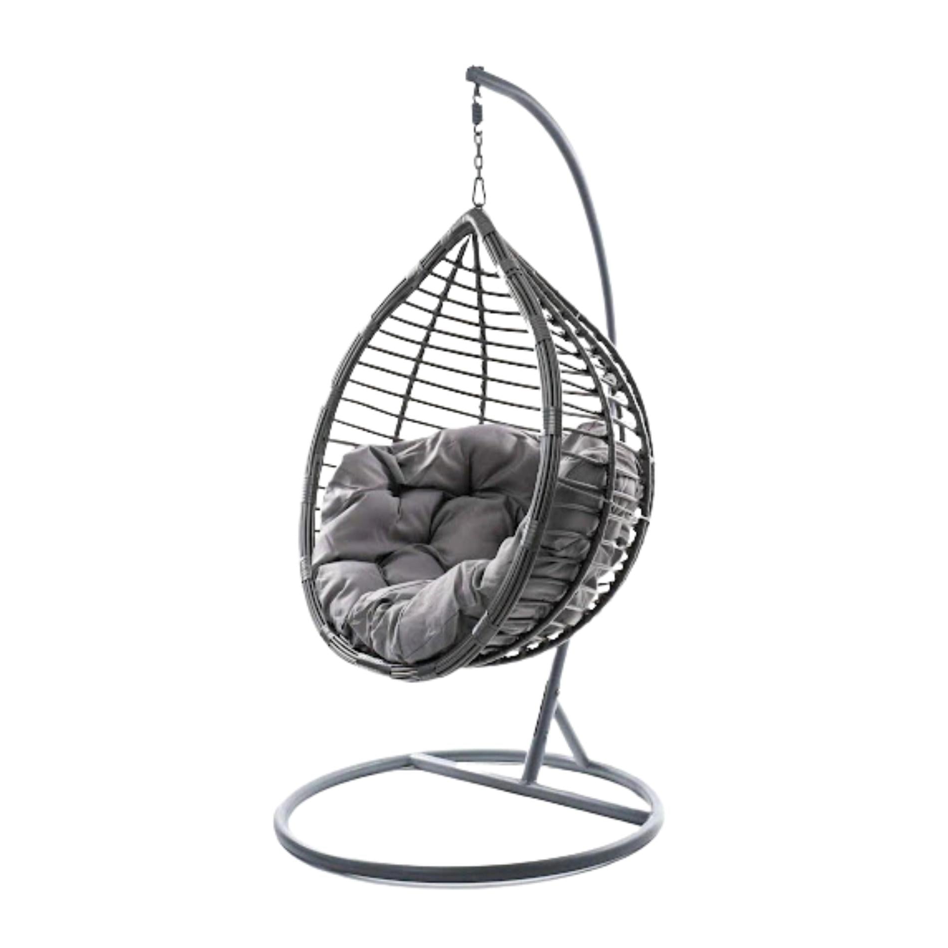 Gray Swing Chair W/ Cusions