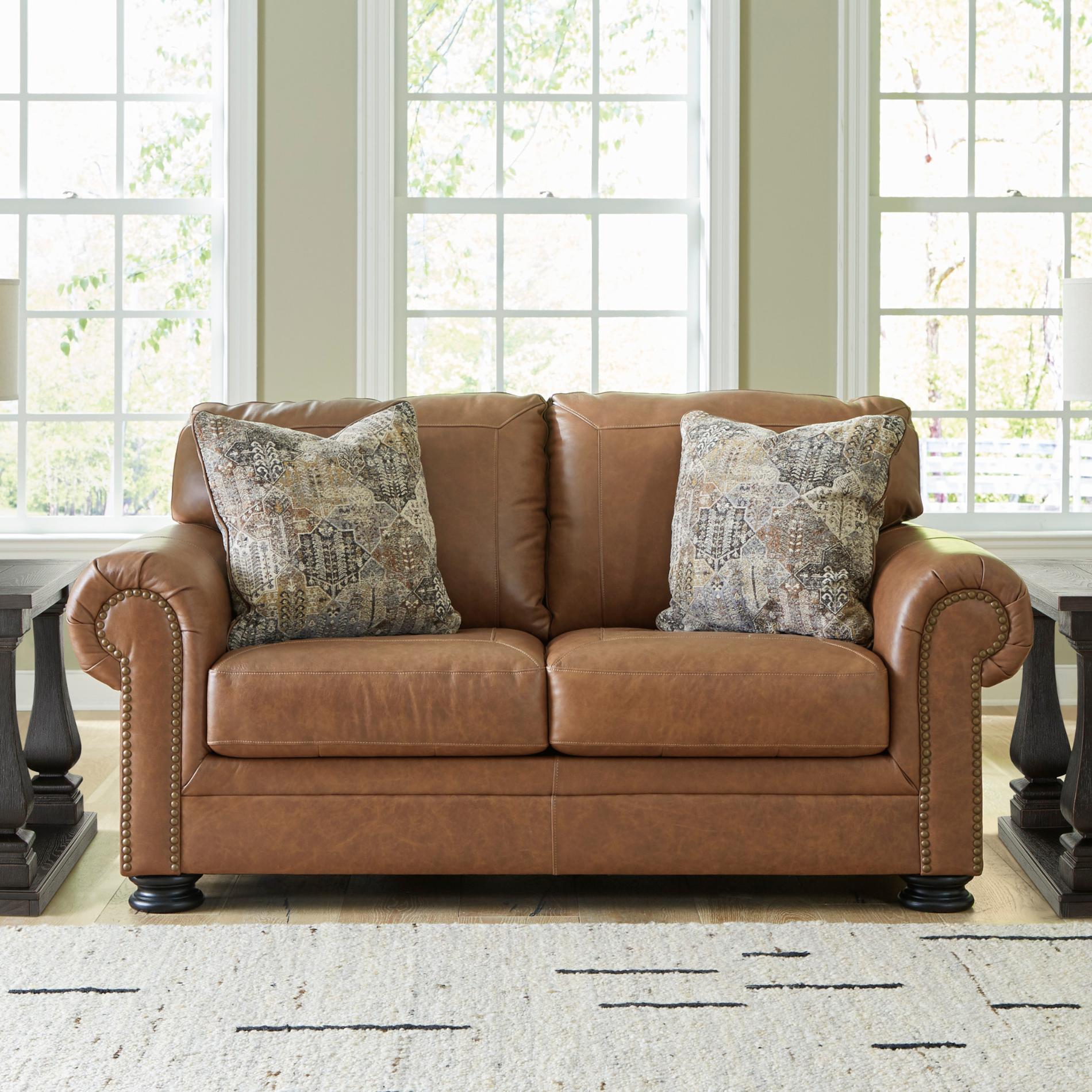 Carianna Leather Loveseat