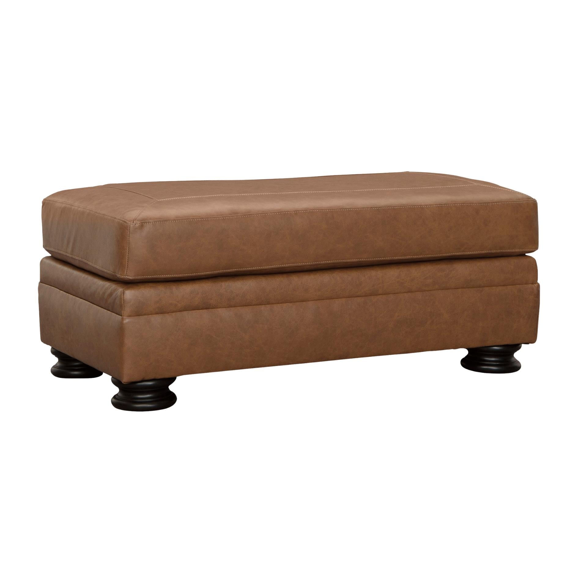 Carianna Leather Ottoman