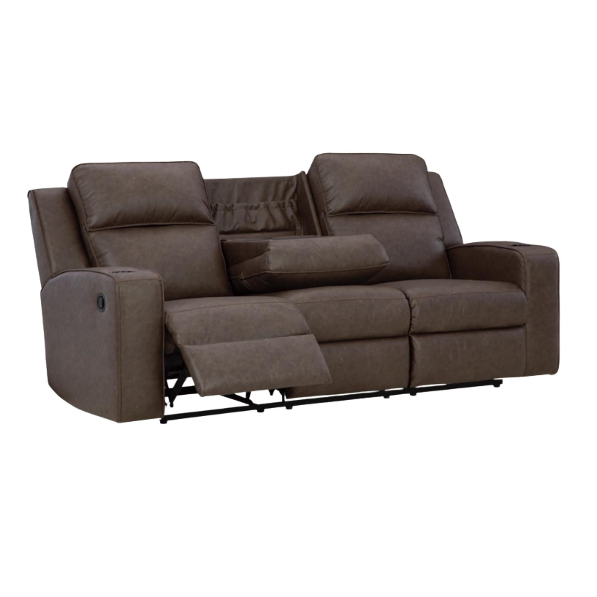 Lavenhorne Manual Reclining Sofa with Drop Down Table
