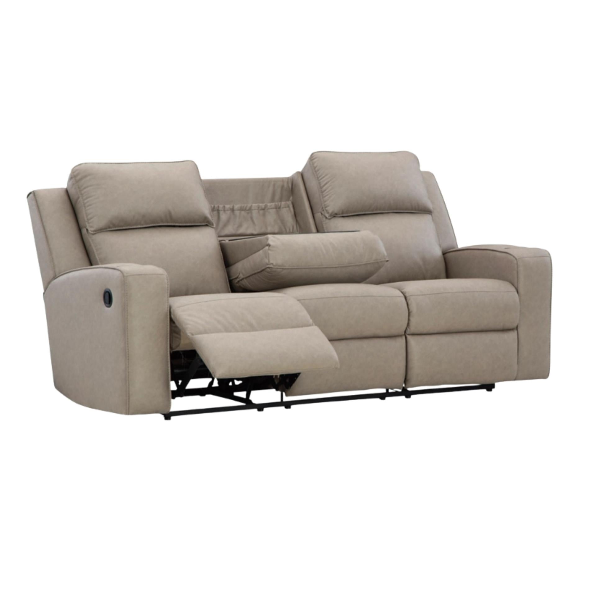 Lavenhorne Manual Reclining Sofa with Drop Down Table