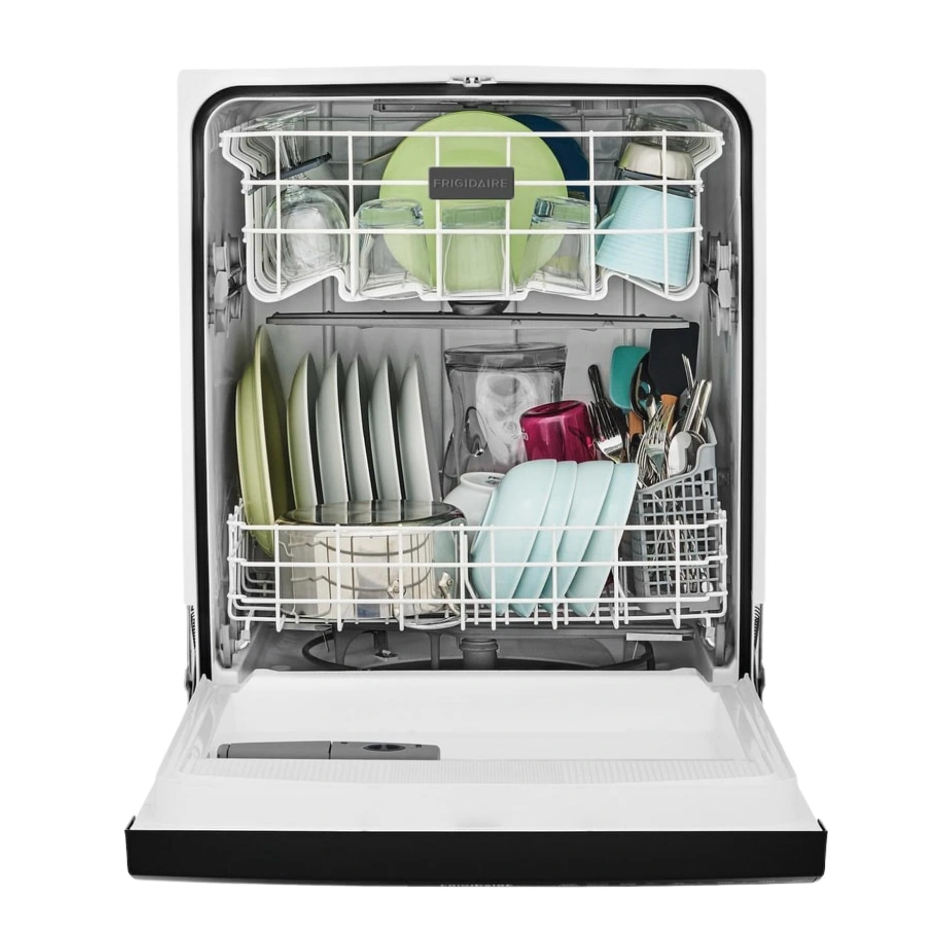 24" Black Front Control Built In Dishwasher