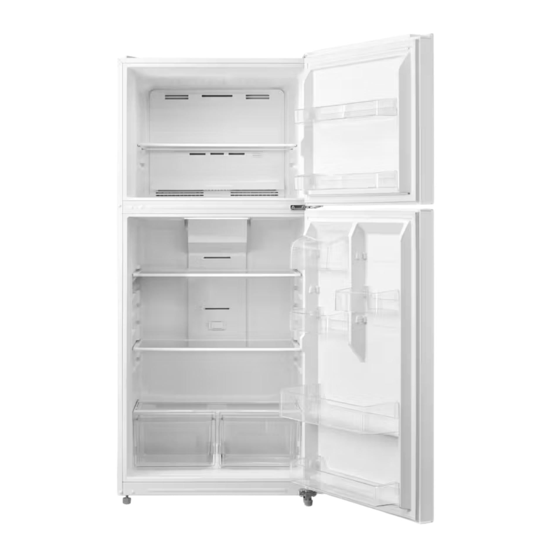 30 in. 18.1 cu. ft. Top Freezer Refrigerator, Energy Star, Frost Free Design, Adjustable Shelves, Reversible Door, White