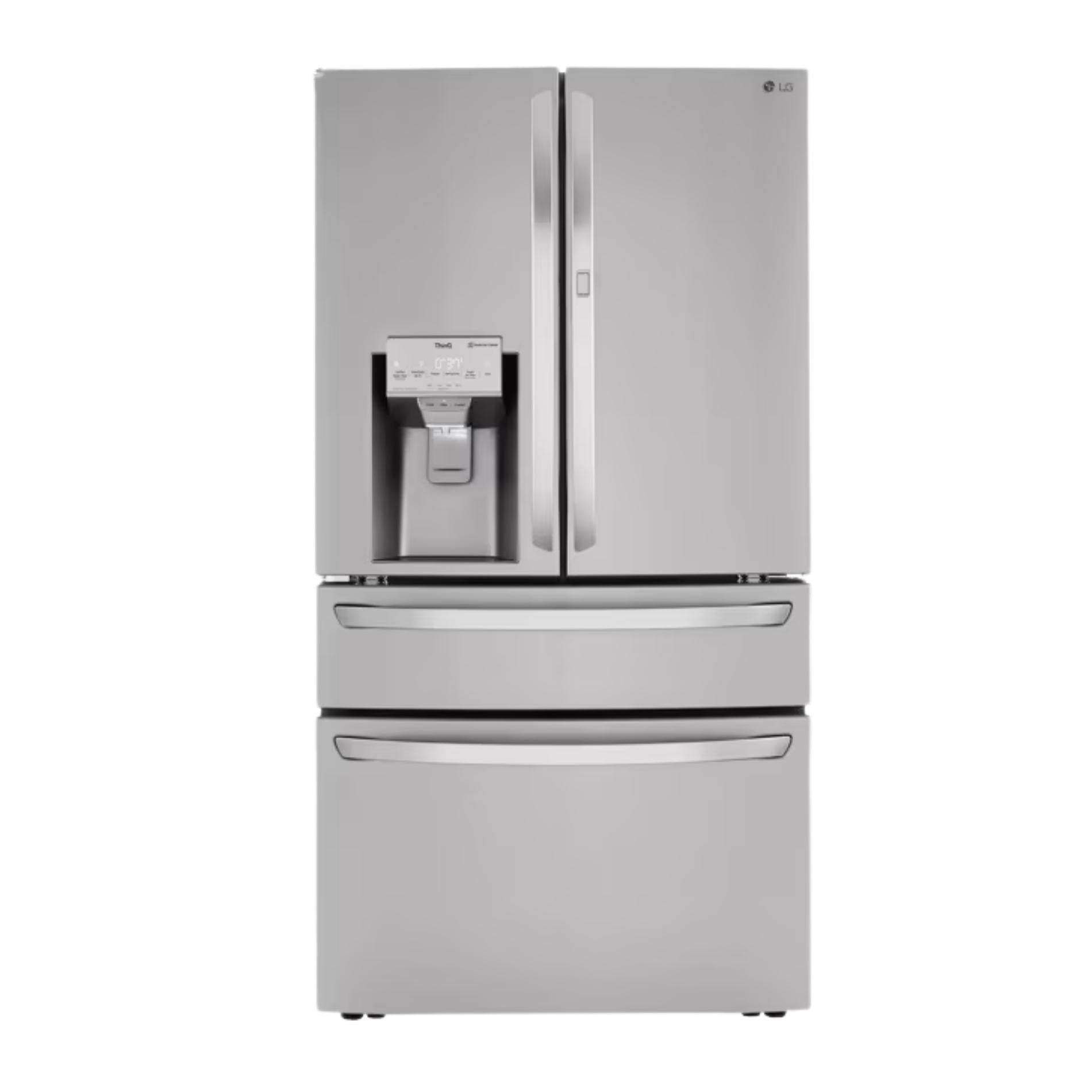 23 cu. ft. Door-In-Door 4-Door French Door Refrigerator, Dual and Craft Ice in PrintProof Stainless Steel, Counter Dept