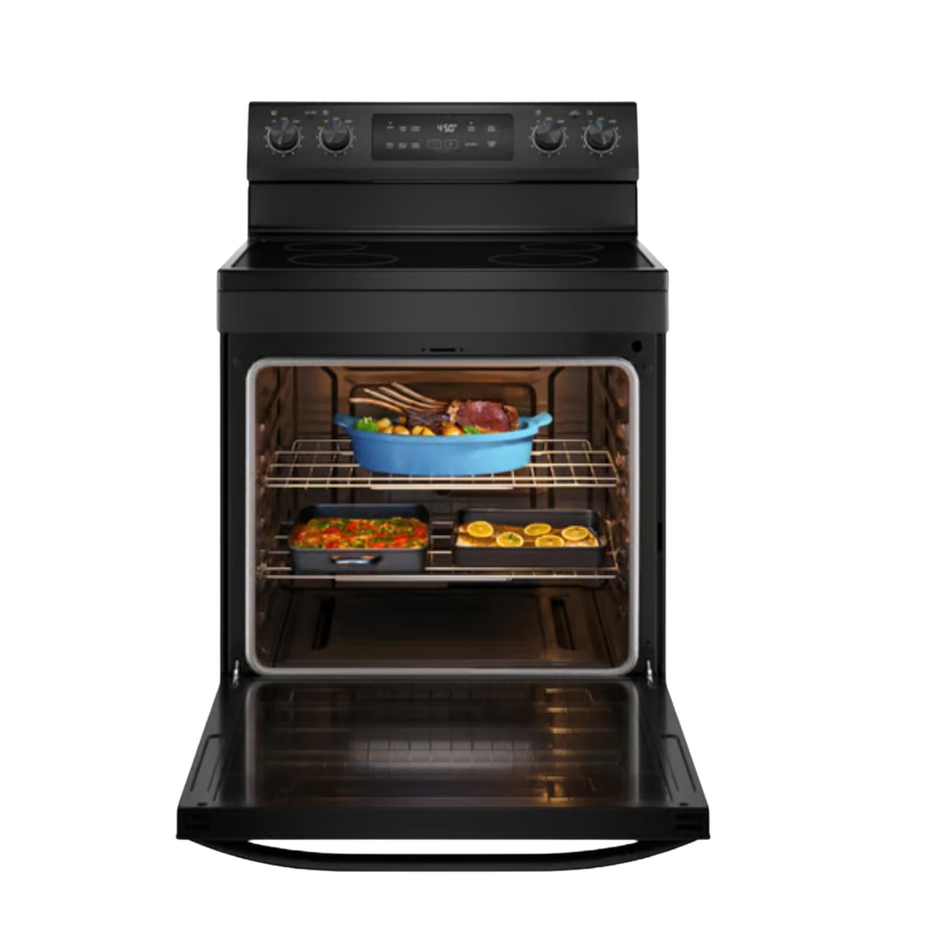 6.3 cu. ft. 4-Element Freestanding Electric Range with Steam Cleaning