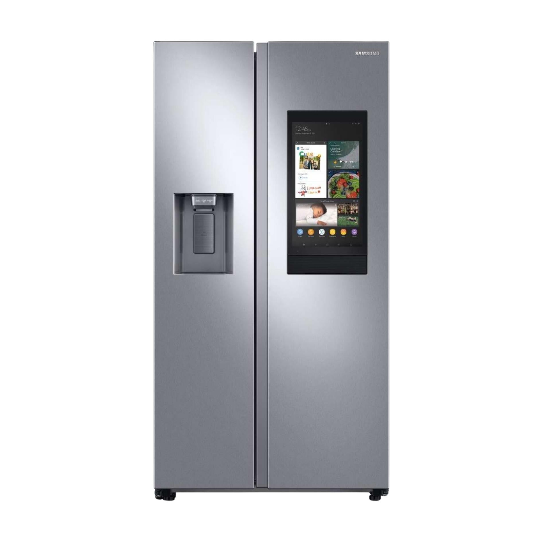 36 in. 26.7 cu. ft. Standard Depth Smart Side by Side Refrigerator in Stainless Steel with Family Hub
