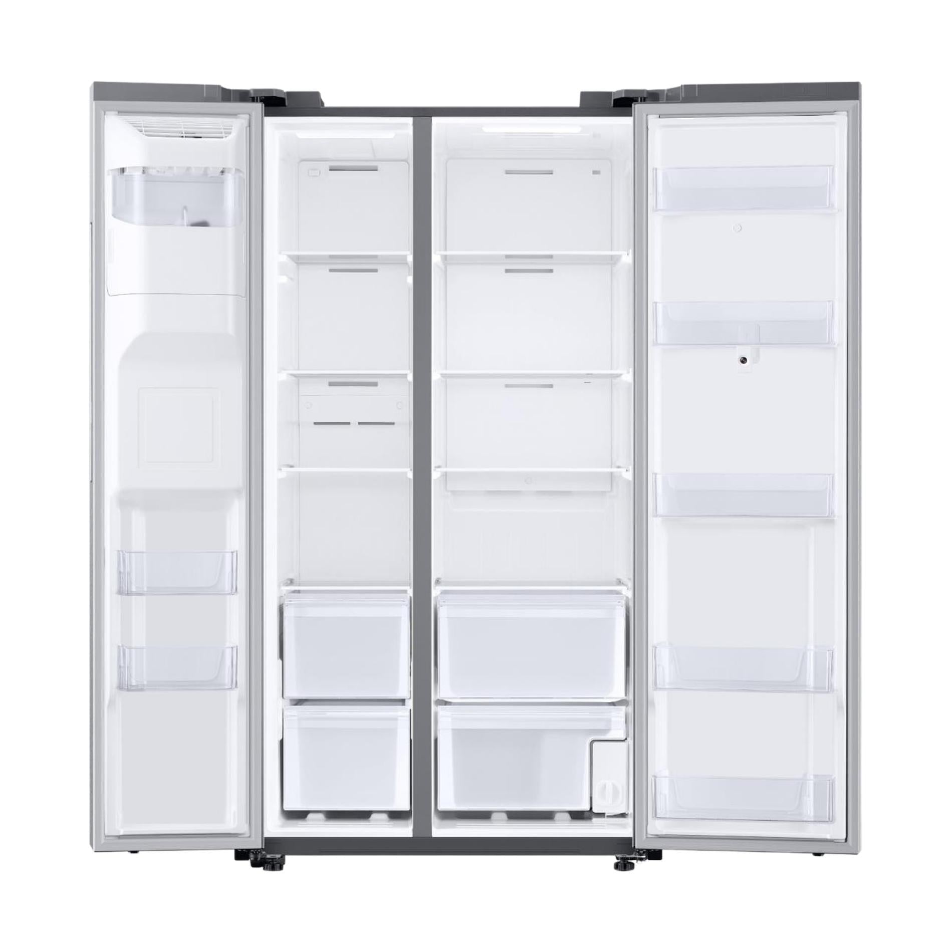 36 in. 26.7 cu. ft. Standard Depth Smart Side by Side Refrigerator in Stainless Steel with Family Hub