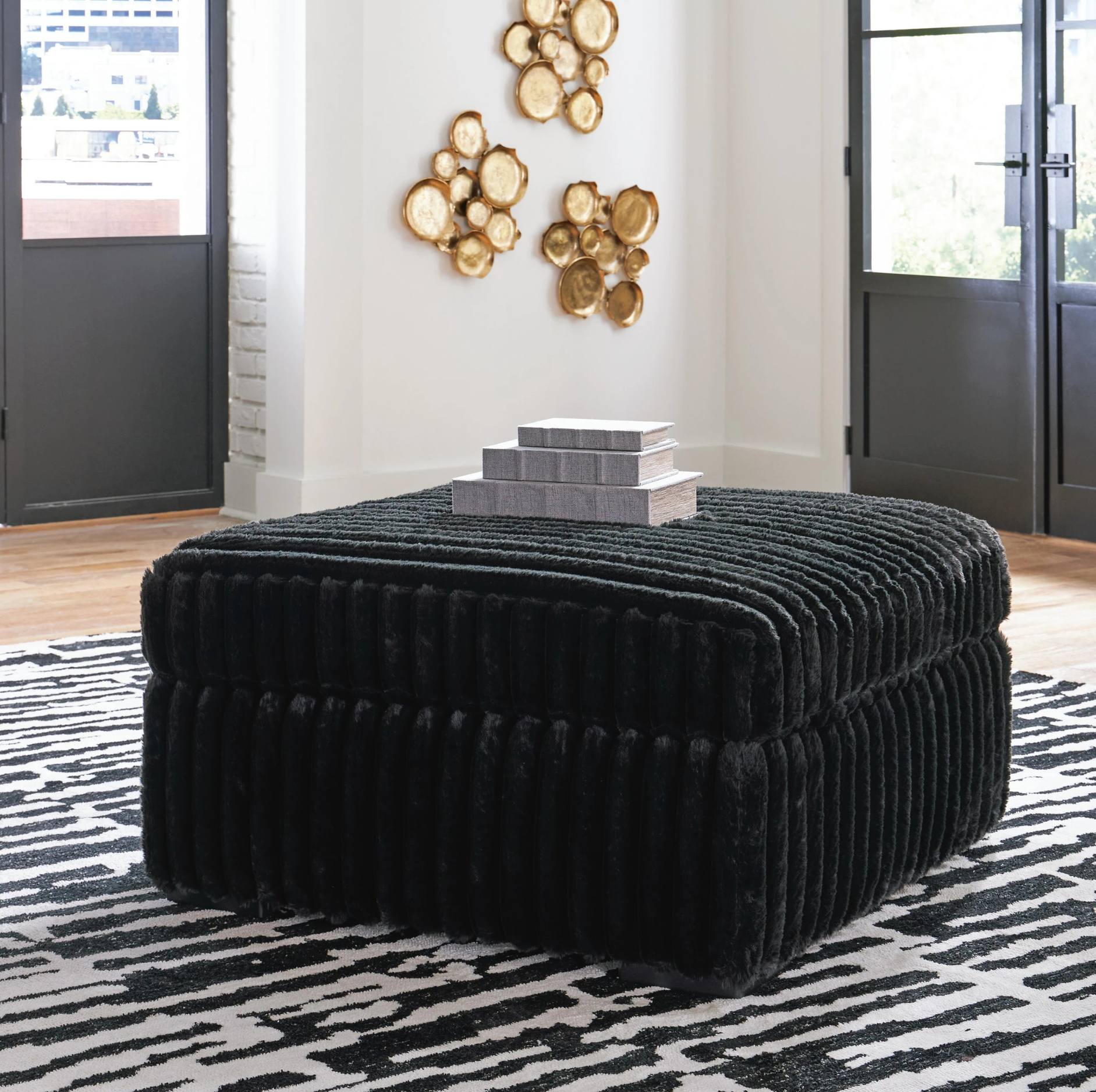 Ashley Midnight-Madness Oversized Ottoman