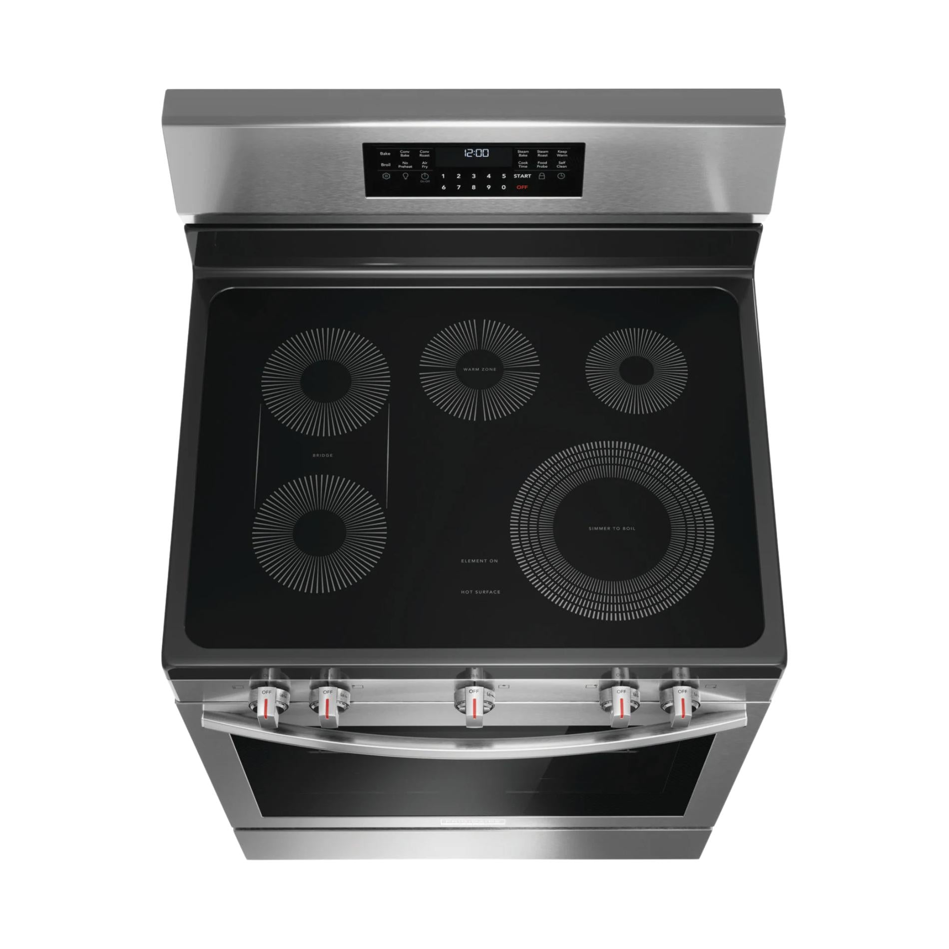 Gallery 30 in 5 Burner Element Freestanding Range w/ Total Convection and Air Fry