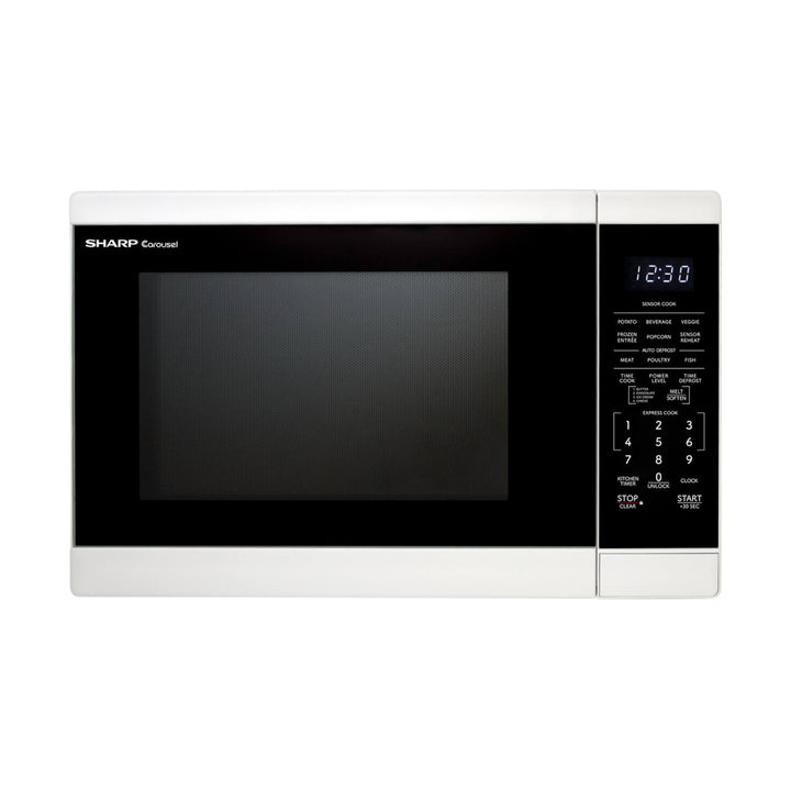 Sharp microwave oven on a white background